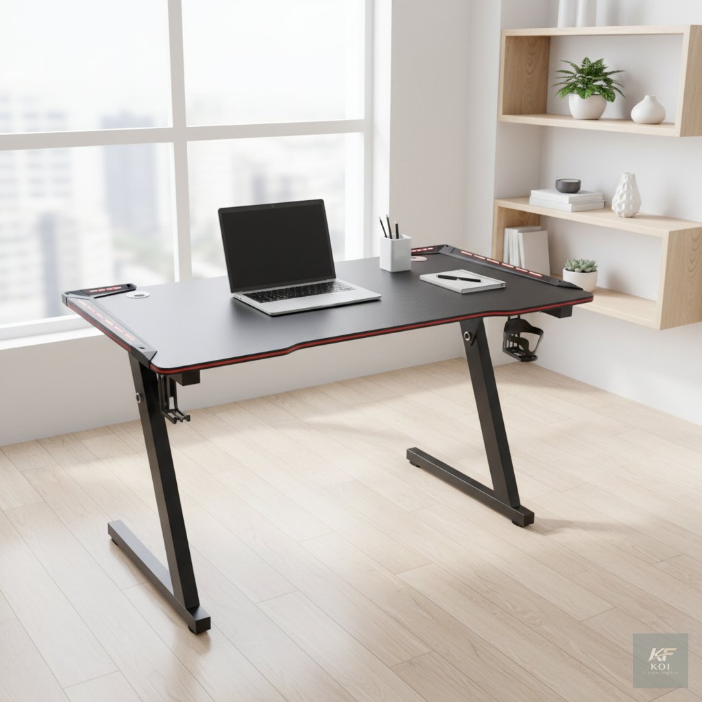 Modern Ergonomic Studio Gaming Desk 7