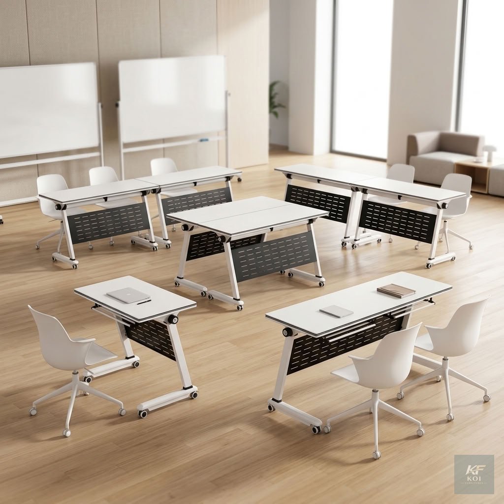 120CM X 60CM Foldable Training Table 13