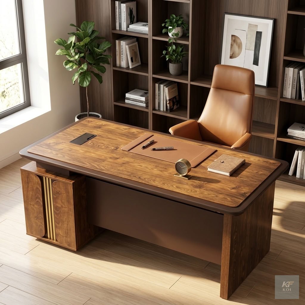 1400MM Executive Golden Advanced Office Desk 6