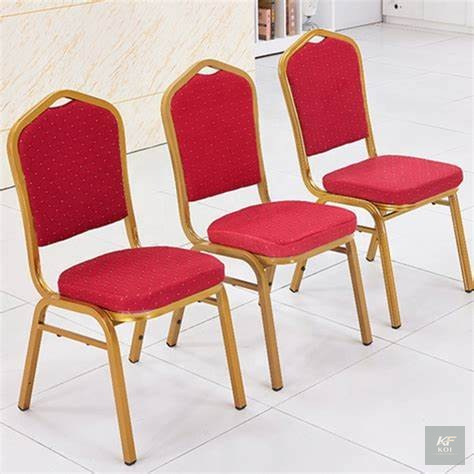 red and gold banquet or conference chair, red and gold banquet chair Kenya, red gold conference chair Nairobi, elegant banquet seating, red padded event chair, gold frame conference chair, red and gol