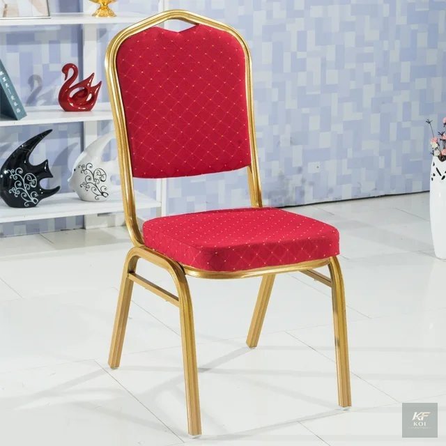 red and gold banquet or conference chair, red and gold banquet chair Kenya, red gold conference chair Nairobi, elegant banquet seating, red padded event chair, gold frame conference chair, red and gol
