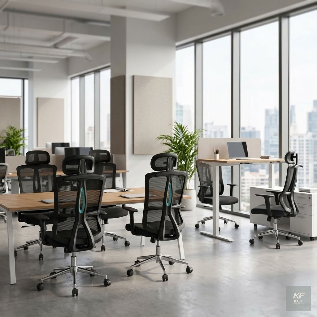 BLUEY black ergonomic high-back office chair, BLUEY ergonomic office chair, black high-back office chair, ergonomic black office chair, high-back ergonomic chair, adjustable office chair, black comput