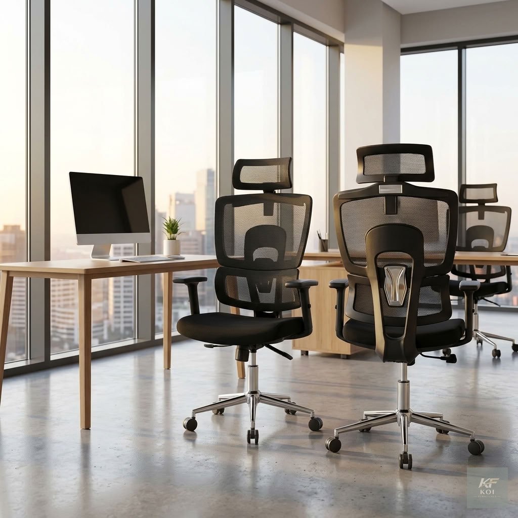 Executive High Back Orthopedic Office Chair 3