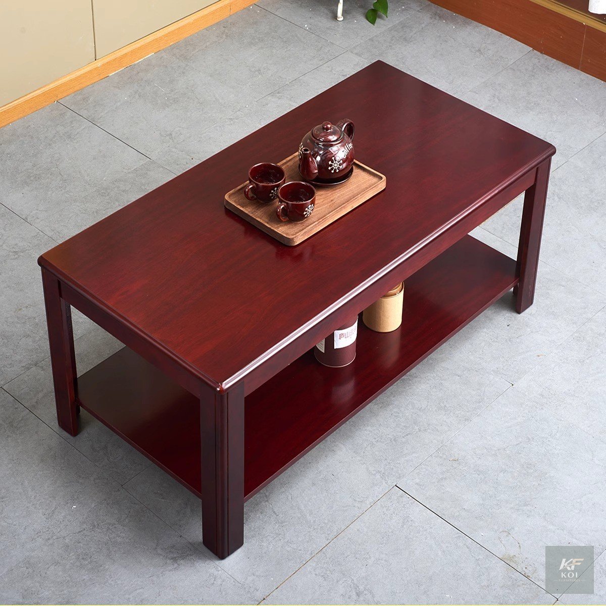two-tier executive mahogany coffee table, executive mahogany coffee table, two-tier coffee table, mahogany office coffee table, wooden executive coffee table, two-level coffee table, modern mahogany c