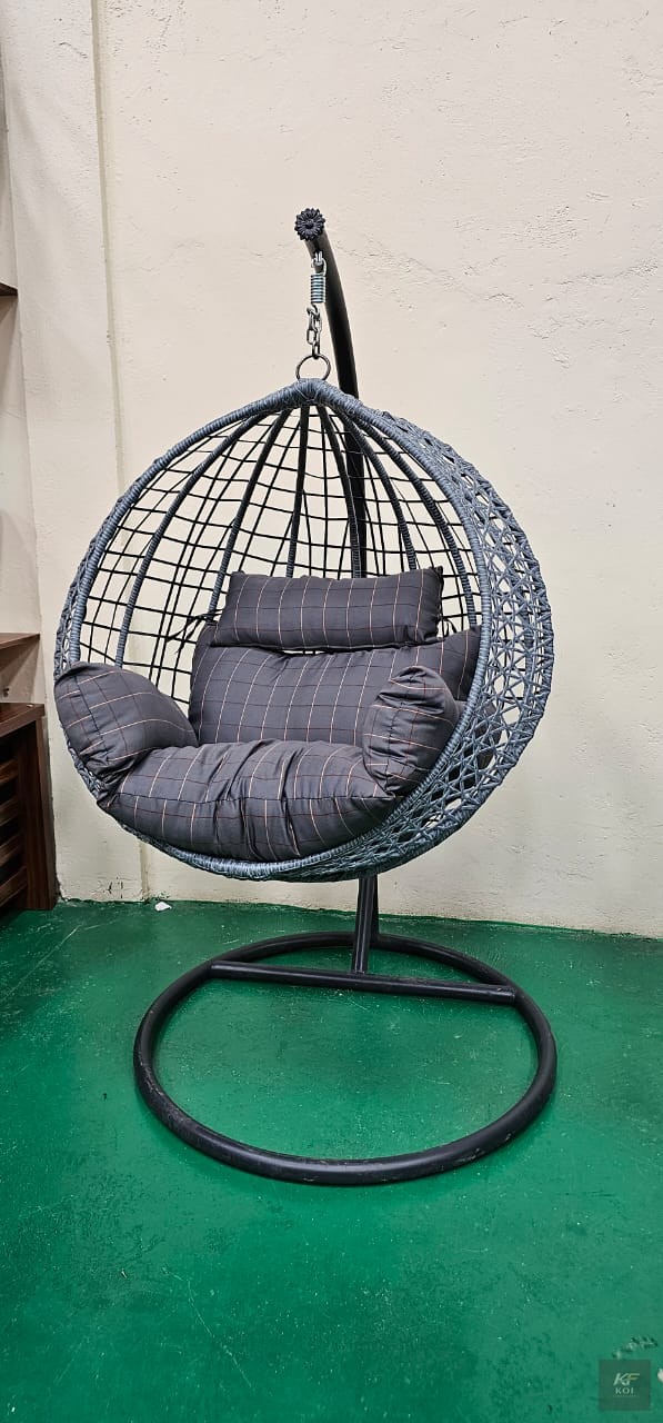 white rattan egg swing chair, white egg swing chair Kenya, rattan hanging chair Nairobi, white outdoor egg chair, modern rattan swing chair, wicker egg chair Kenya, hanging basket chair Nairobi, white