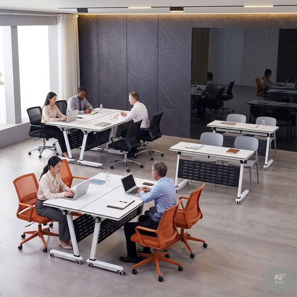 120CM X 60CM Foldable Training Table 15