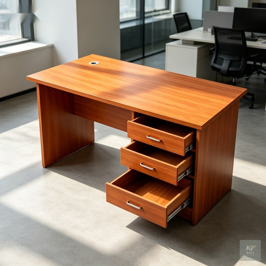 wooden home office and study desk, wooden study desk Kenya, wooden home office desk, modern wooden office desk, wooden computer desk Nairobi, study table for home Kenya, wooden writing desk, compact w