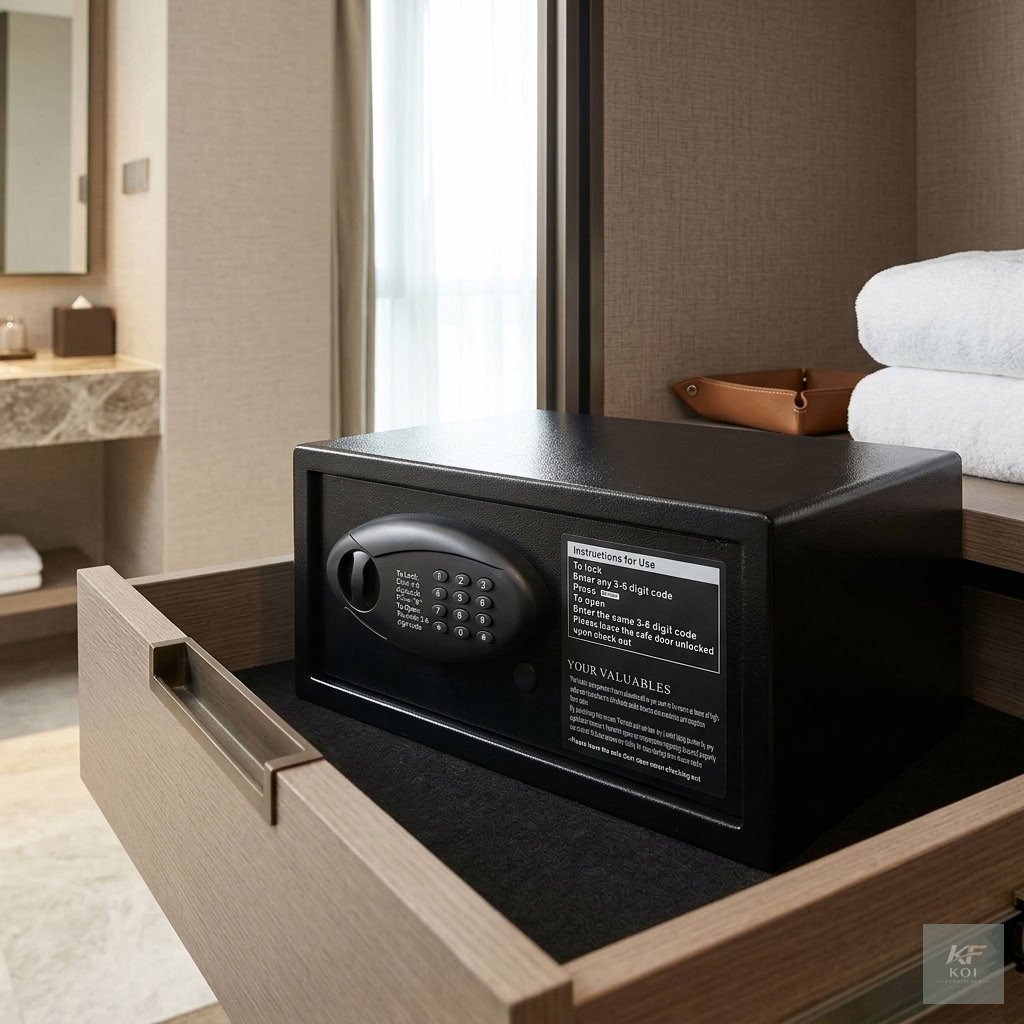 Digital Modern Fireproof Home Office Safe 7