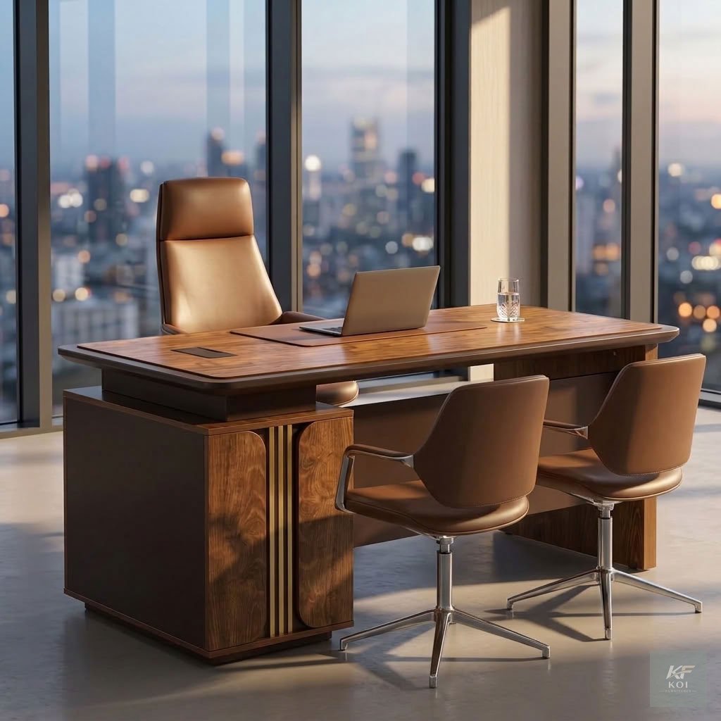 1400MM Executive Golden Advanced Office Desk 8